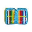 Picture of SJ GANG FLYROCKET 3 ZIPPER FILLED PENCIL CASE